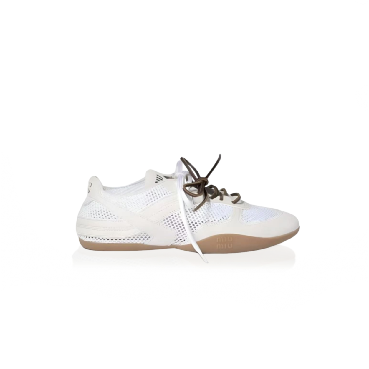 MIU MIU WOMEN'S ALLACCIATE MESH SNEAKERS 5E589E